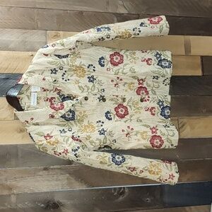 Alfred Dunner Embroidered Multi-colored Jacket